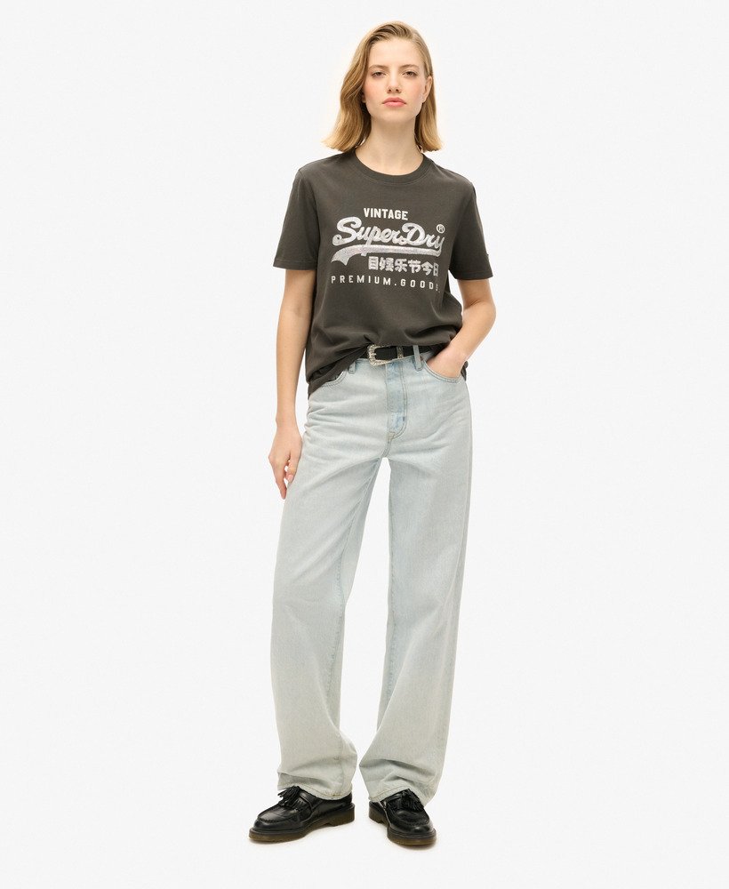 camiseta vl graphic com detalhes em preto lavado