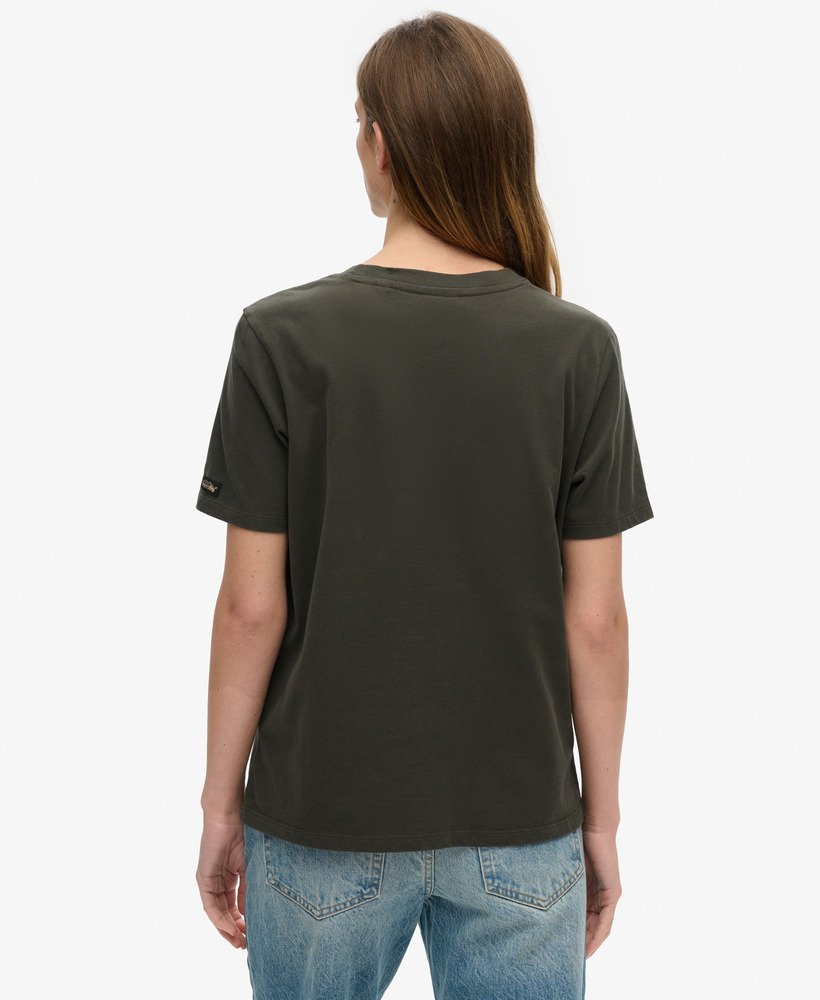 camiseta lo-fi punk poster relaxed na cor preto jato