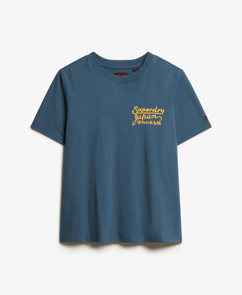 camiseta tokyo rhinestone relaxed na cor tinta