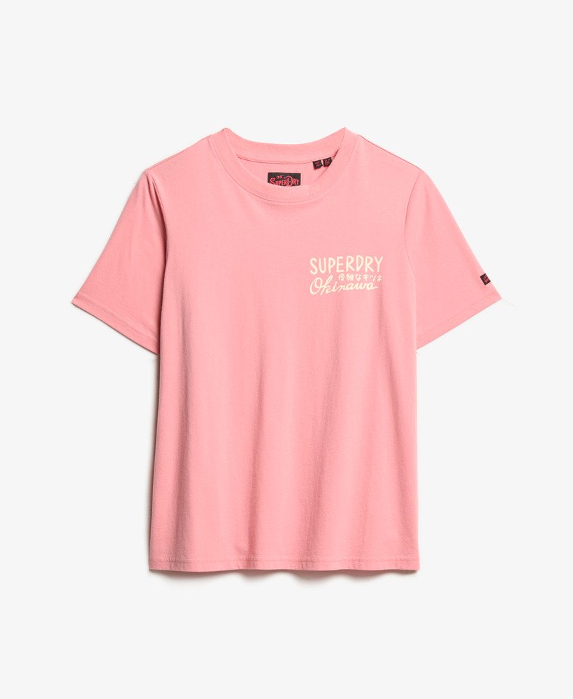 camiseta tokyo rhinestone relaxed na cor flor de pêssego