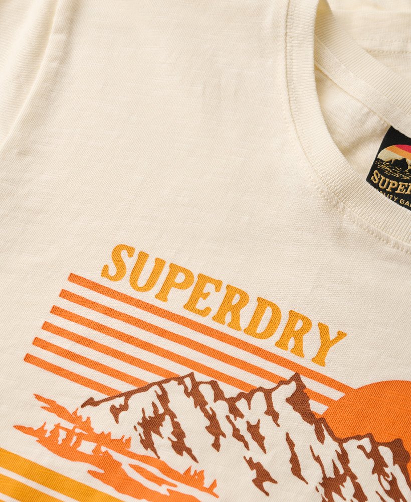 camiseta outdoor stripe fitted na cor riff white