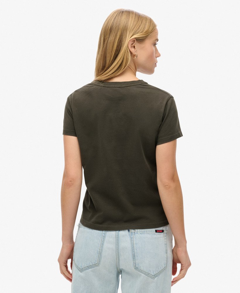 camiseta de manga curta de banda de rock dos anos 70 na cor preta vintage