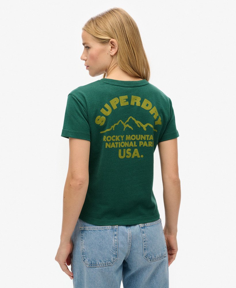 camiseta lo-fi outdoor fitted na cor bengreen mesclado