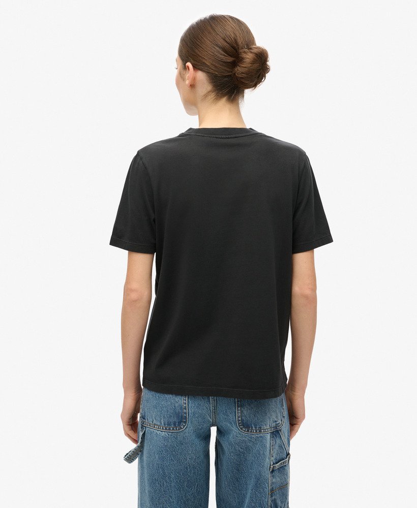 camiseta metallic venue relaxed na cor preto jato