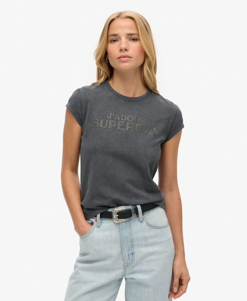 camiseta sport luxe graphic de manga curta na cor Ébano