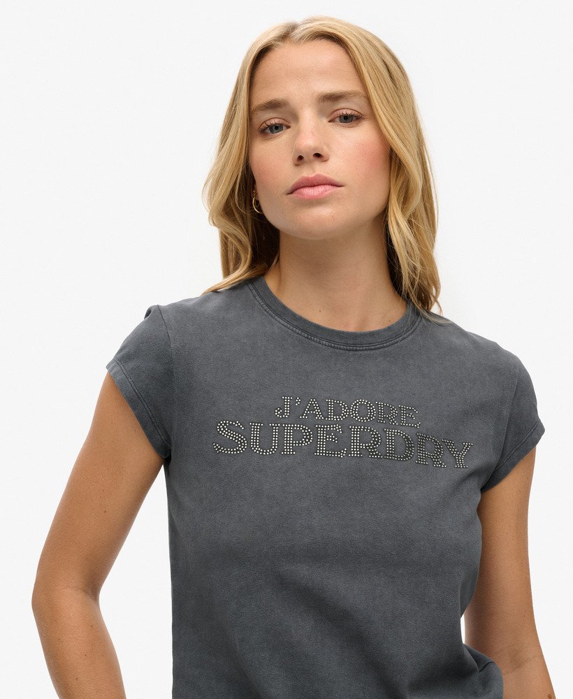 camiseta sport luxe graphic de manga curta na cor Ébano