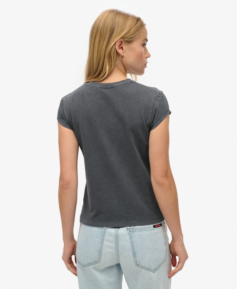 camiseta sport luxe graphic de manga curta na cor Ébano