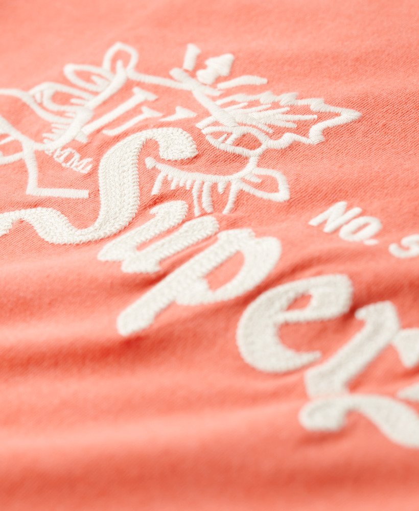 camiseta vintage pride in craft na cor coral mesclado de los angeles