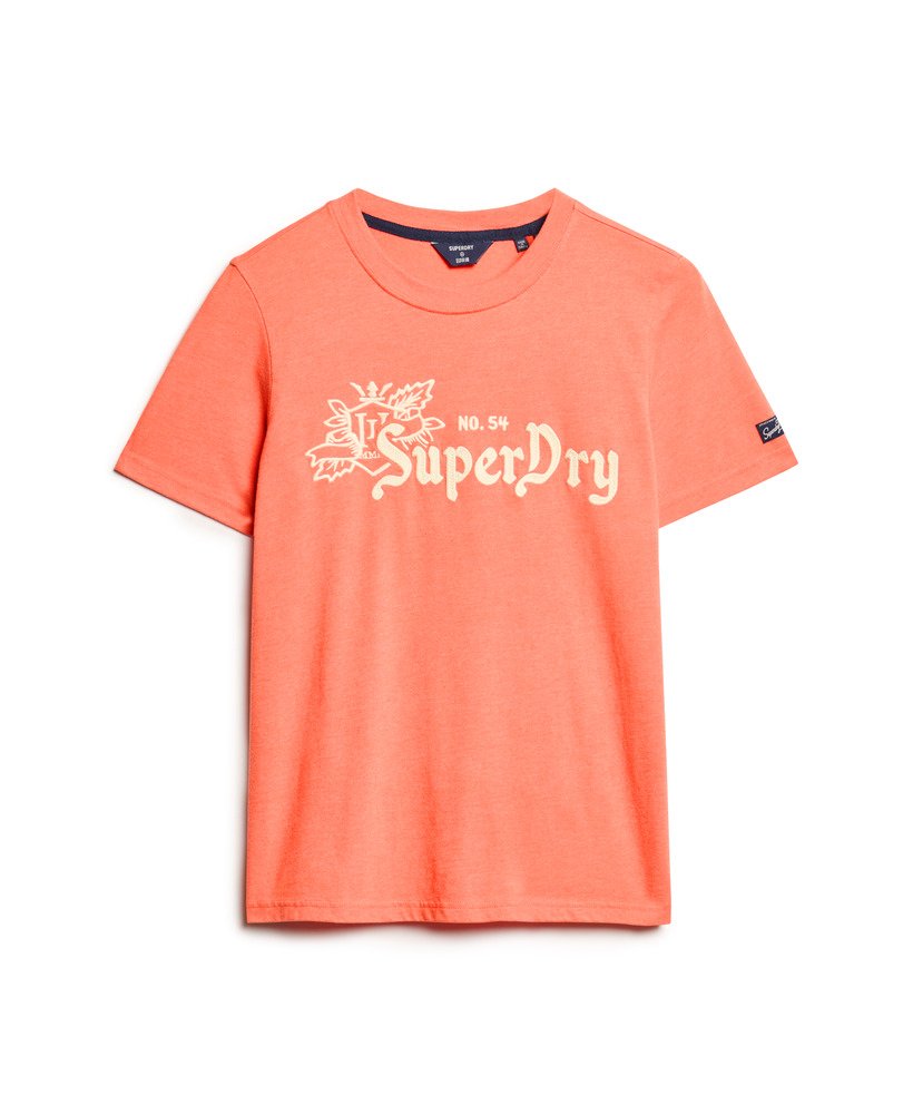 camiseta vintage pride in craft na cor coral mesclado de los angeles