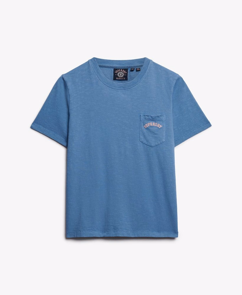 Camiseta Essential Logo com Bolso e Estampa Tingida em Peça