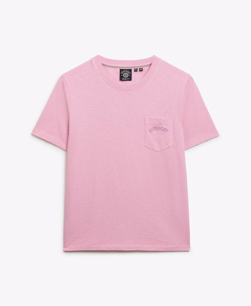Camiseta Essential Logo com Bolso e Estampa Tingida em Peça