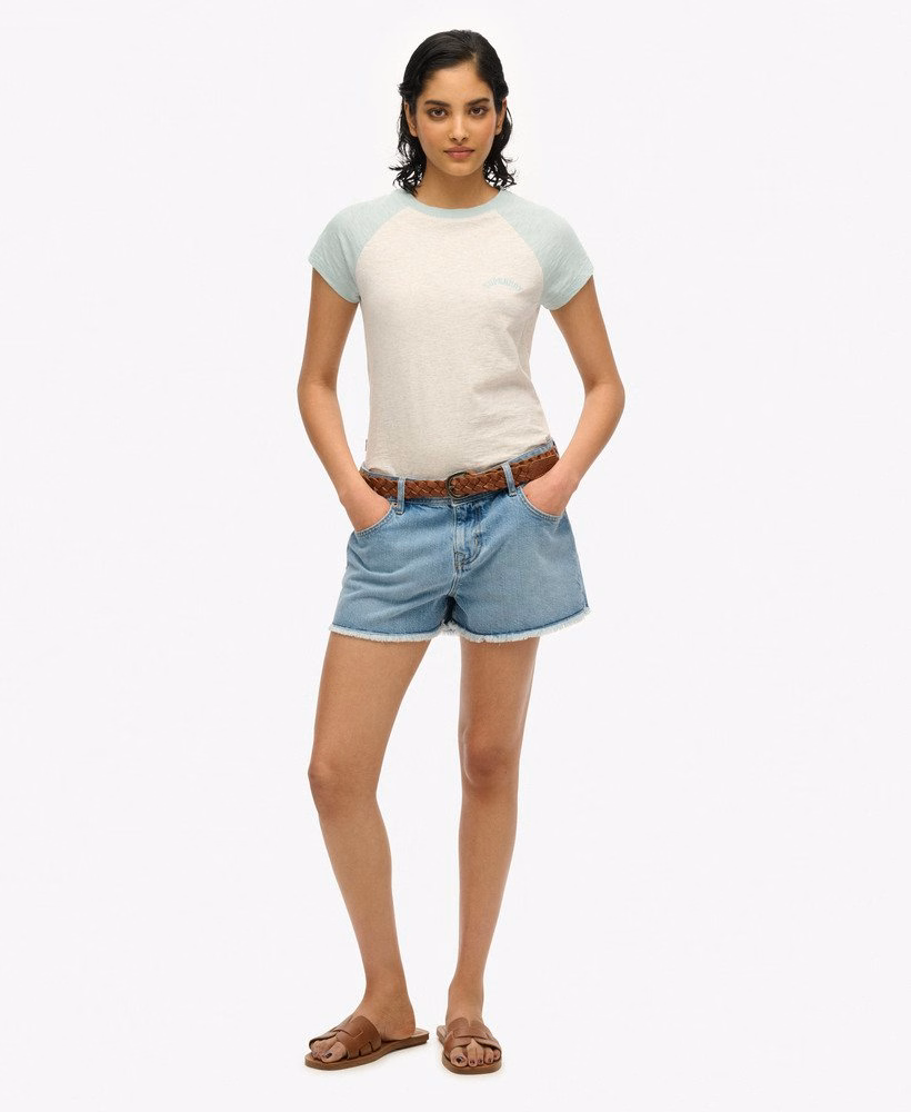 Camiseta Raglan Essential Logo em Algodão Orgânico