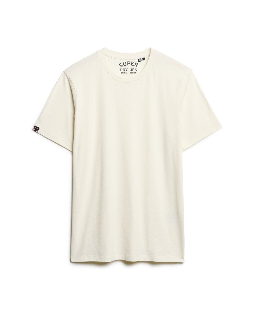 camiseta clássica essencial oversized na cor creme celeste mais claro