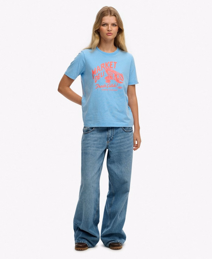 Camiseta Relaxed para Comércio à Beira da Estrada