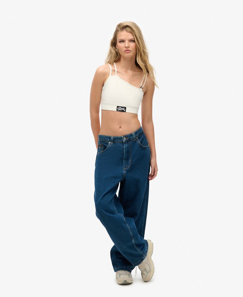 top cropped sdx sesh de edição limitada na cor branca.