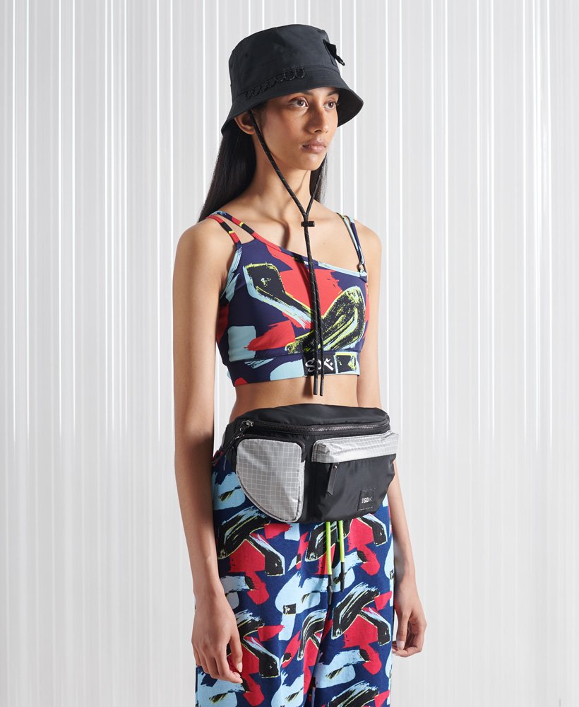 top cropped sdx sesh de edição limitada em estampa camuflada de londres.