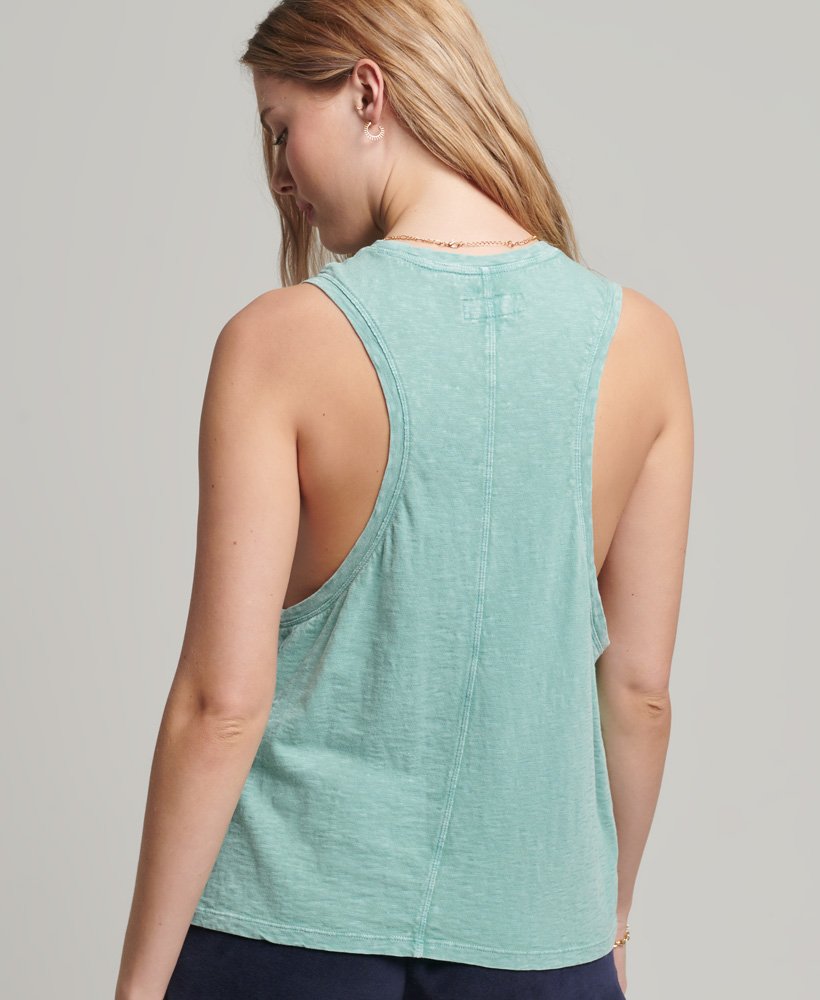 colete vintage surf ranchero em algodão orgânico na cor menta fresca.