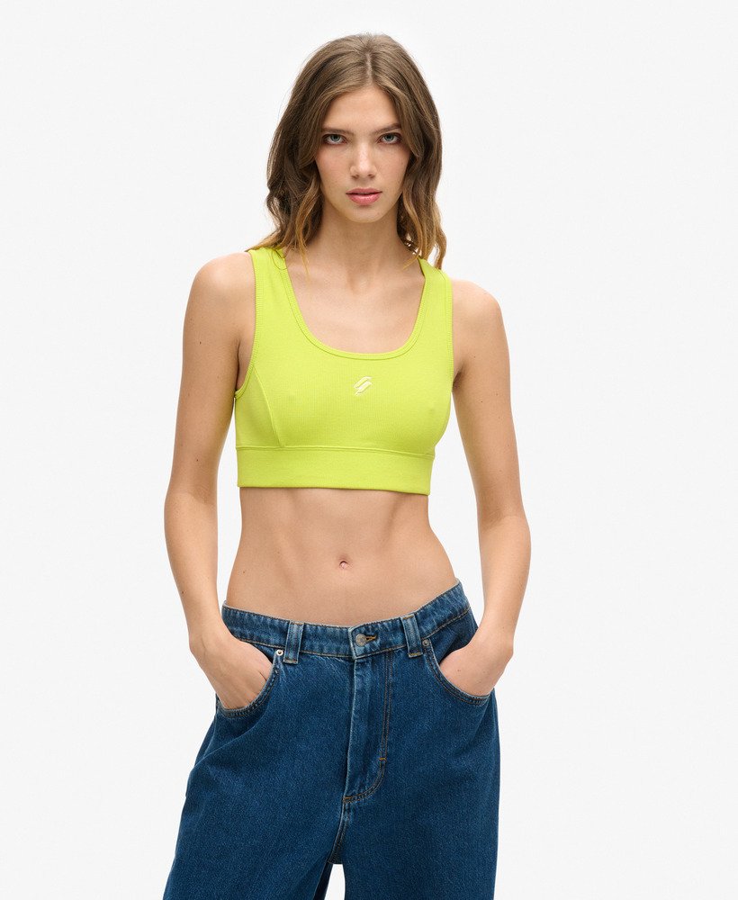top cropped code surplus na cor verde limão.