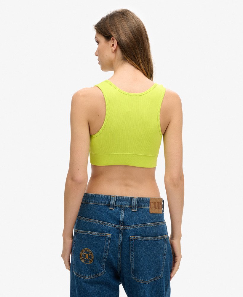 top cropped code surplus na cor verde limão.