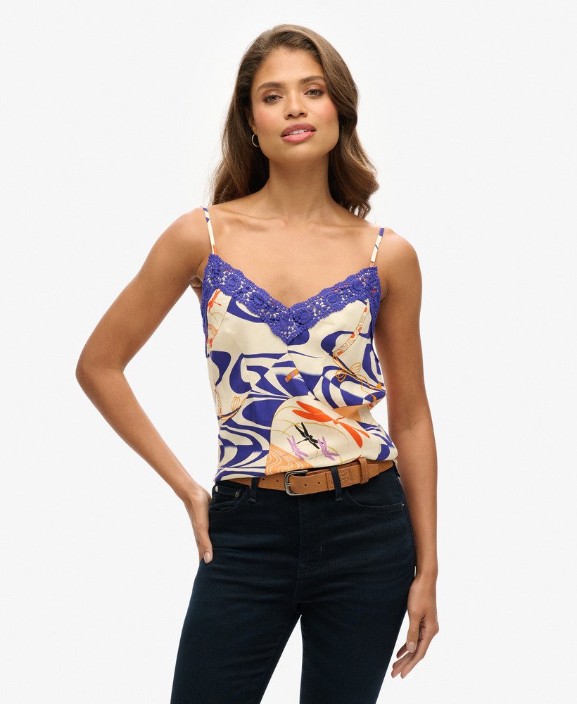 top cami na estampa creme ryusuiniuchow