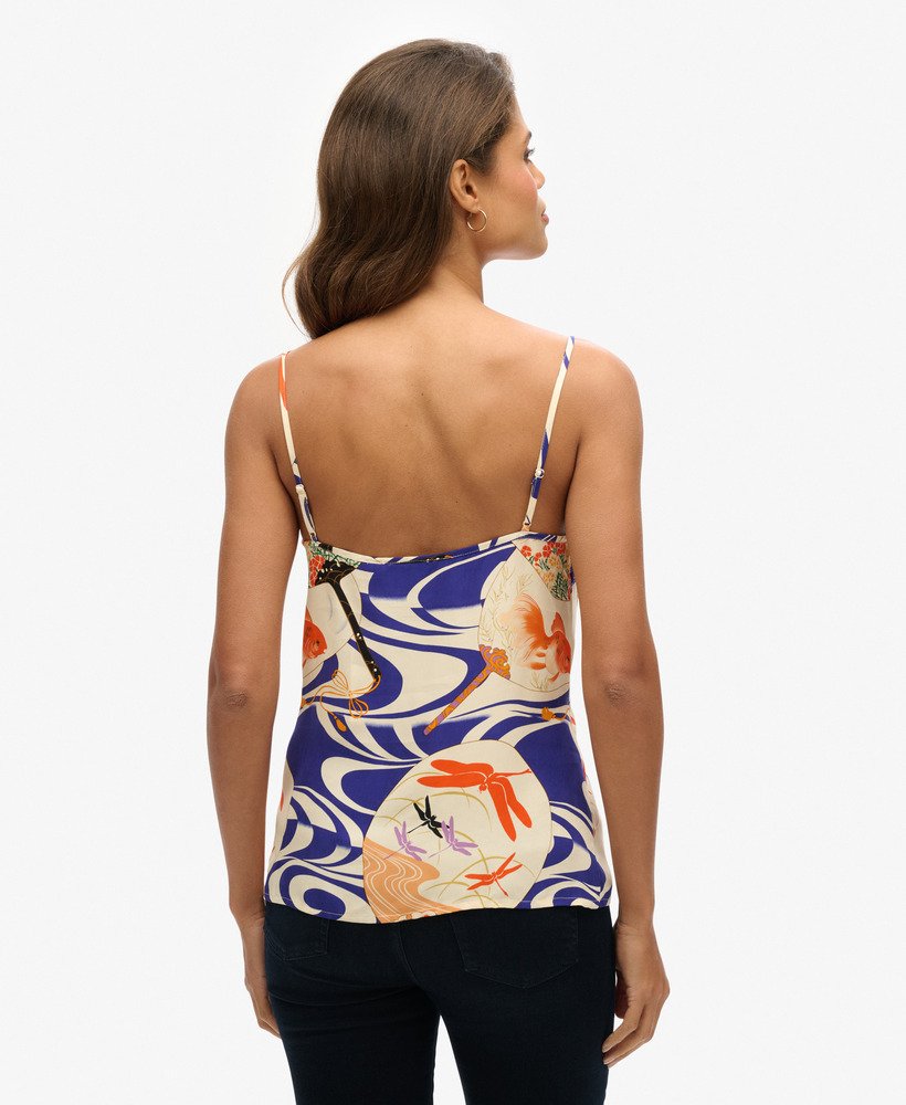 top cami na estampa creme ryusuiniuchow