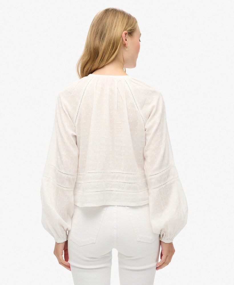 top de praia de algodão na cor off white