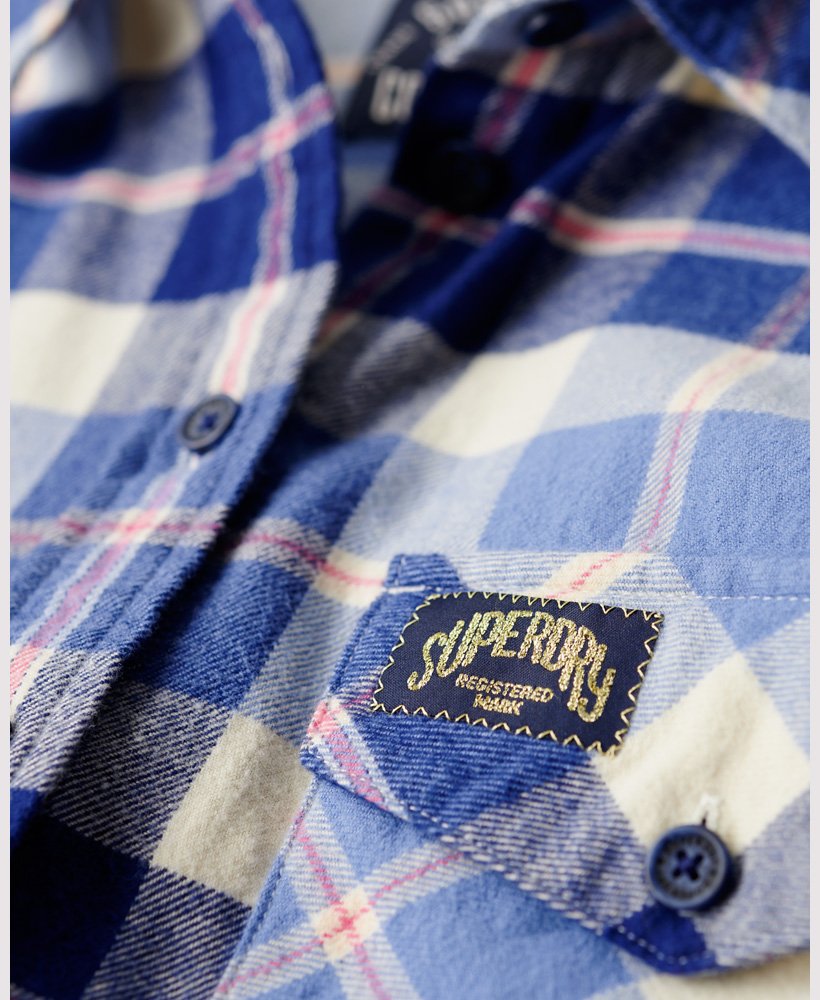 camisa de flanela xadrez lenhador em xadrez azul clássico