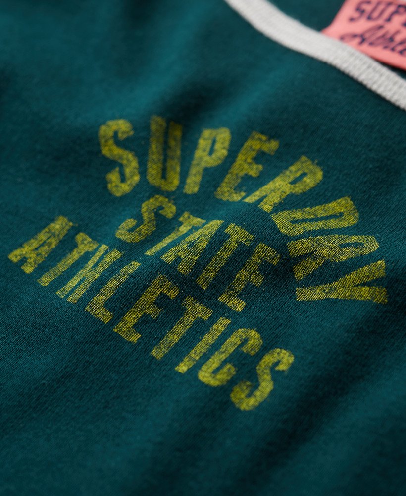 top cropped athletic essentials na cor verde pinho escuro