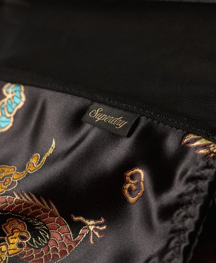 top corset em cetim com bordado floral em brocado preto