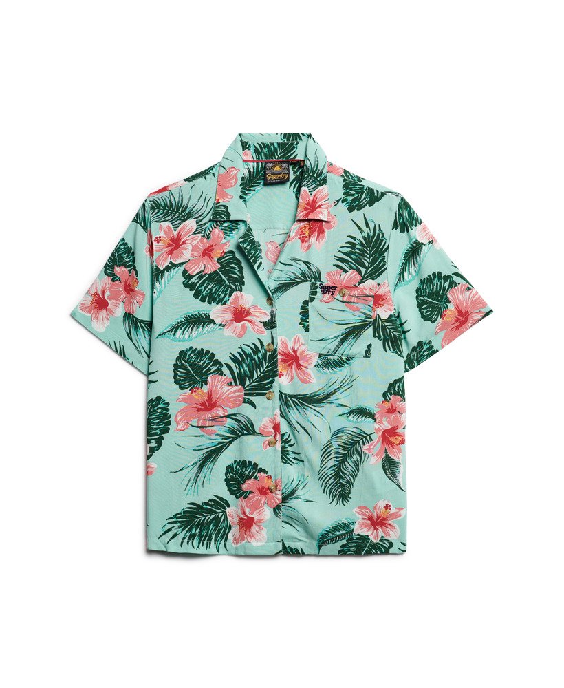 camisa resort de praia em luna rose mint
