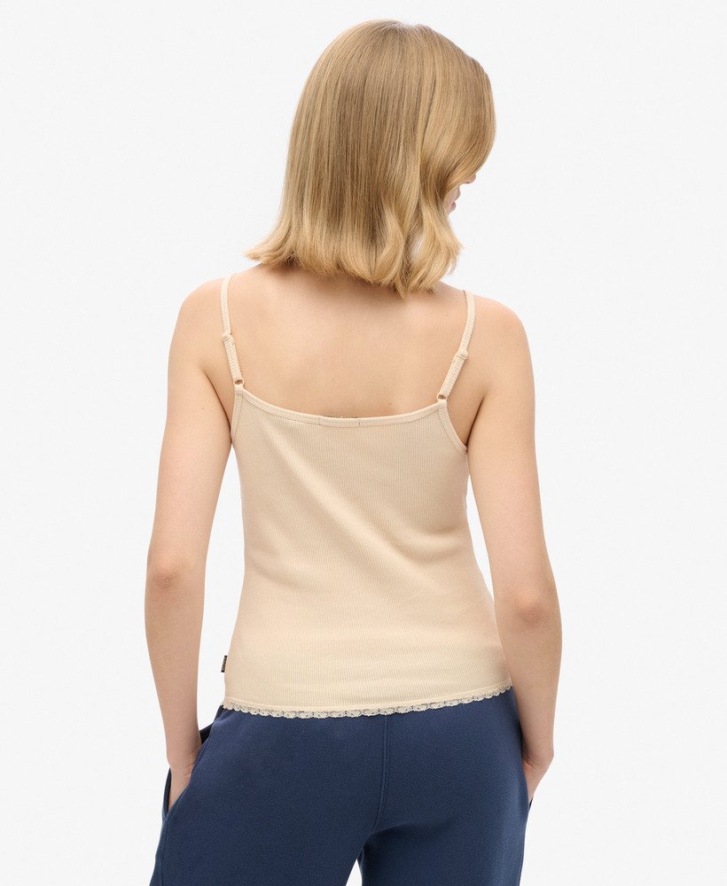 top de alcinha com botões athletic essentials na cor bege creme tapioca