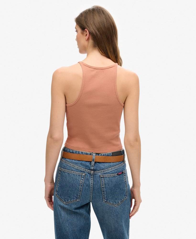 regata essential logo racer na cor marrom mousse mousse