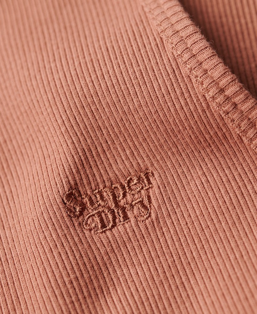 regata essential logo racer na cor marrom mousse mousse