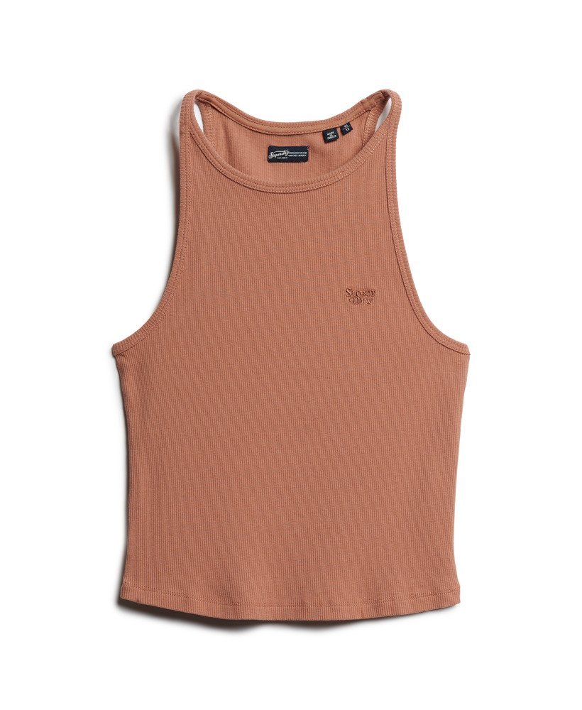 regata essential logo racer na cor marrom mousse mousse