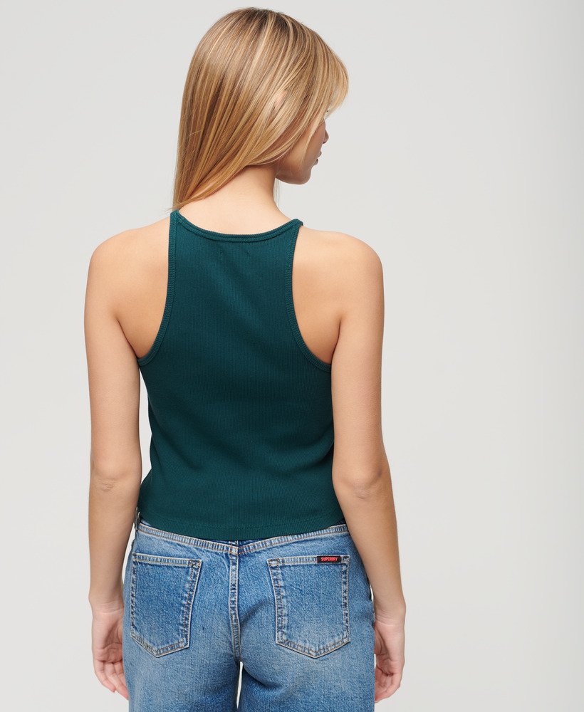 regata esportiva essential logo racer na cor verde pinho escuro