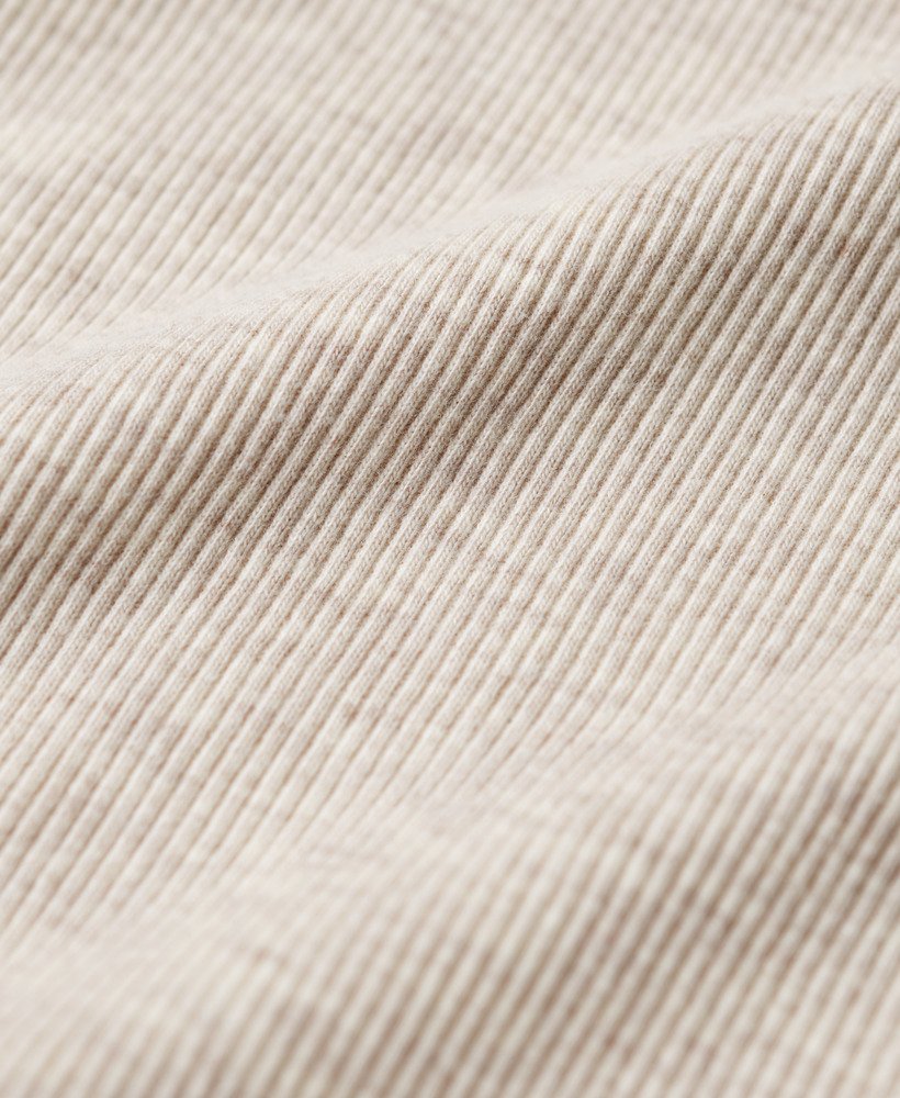 regata esportiva essential logo racer na cor creme de aveia mesclado