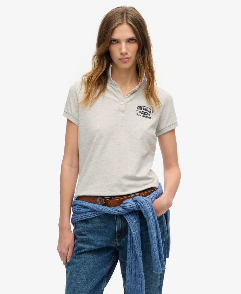 polo athletic essentials 90s fitted na cor glacier grey mescl