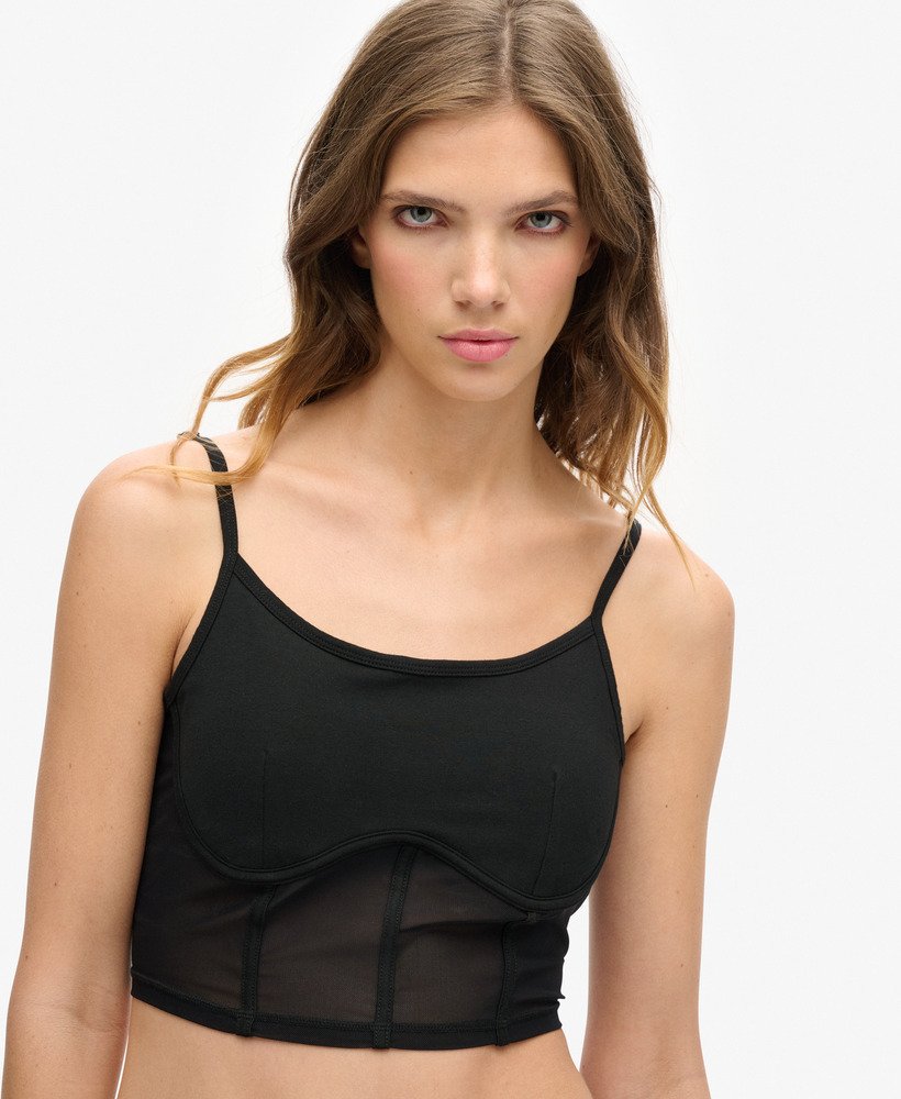 top corset sport tech na cor preta