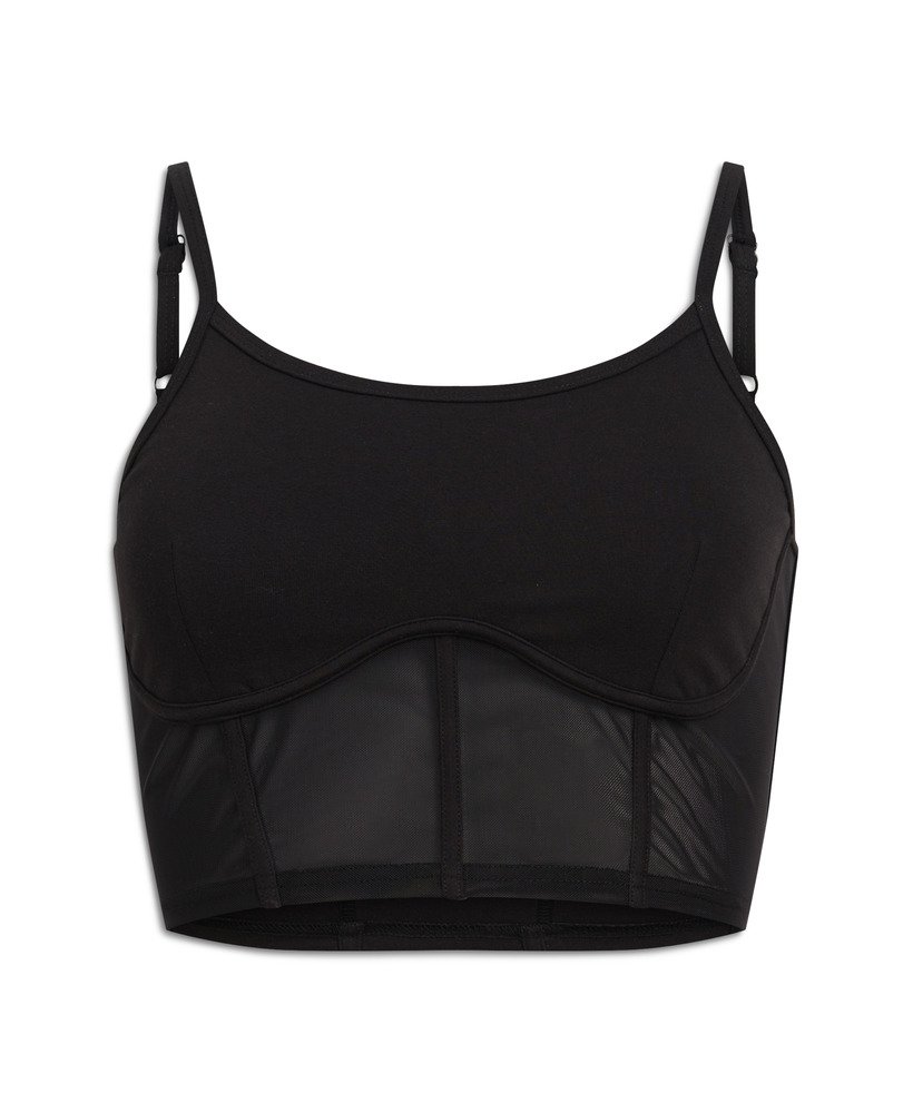 top corset sport tech na cor preta