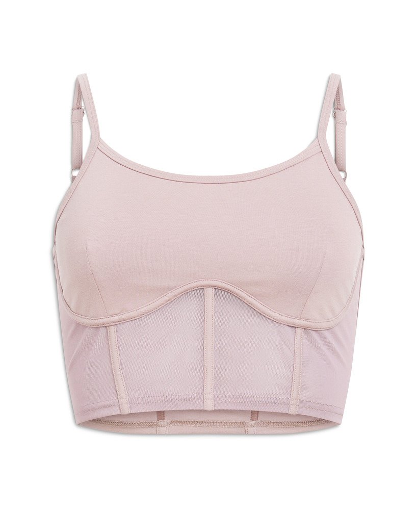 top corset sport tech na cor roxa quail