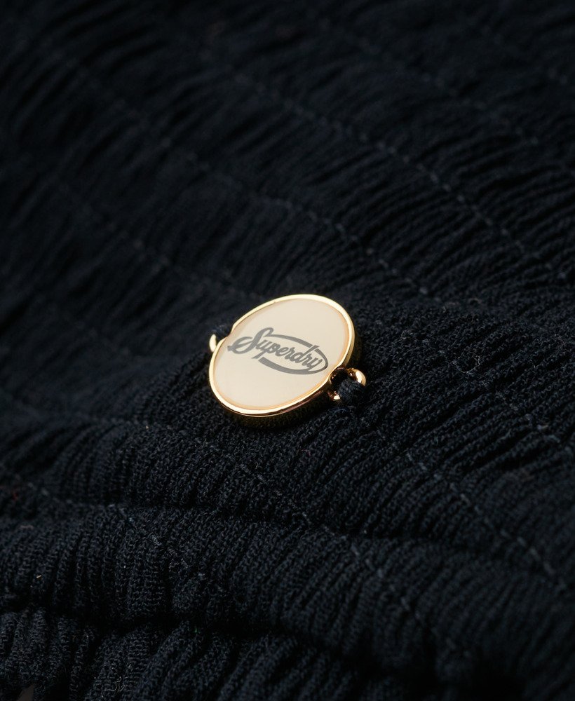 top bandeau com franzido na cor azul marinho eclipse.