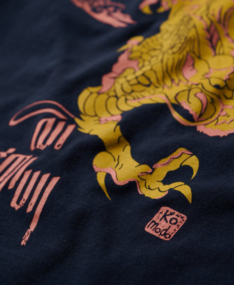 regata slim superdry x komodo kailash dragon na cor azul marinho náutico