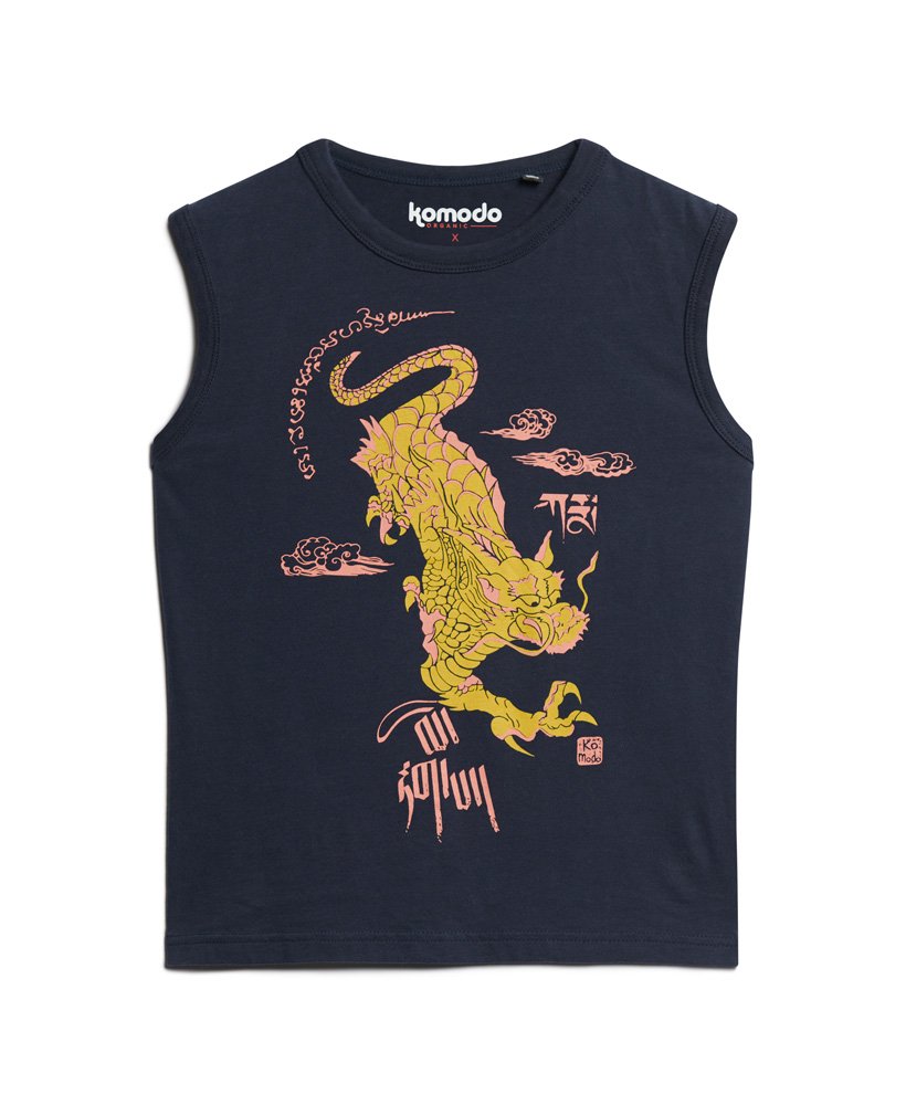 regata slim superdry x komodo kailash dragon na cor azul marinho náutico
