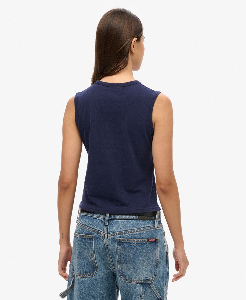 regata superdry x komodo hathi slim na cor azul marinho intenso.