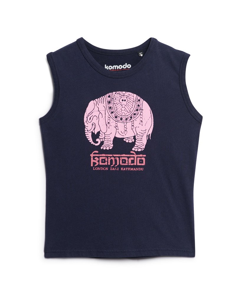 regata superdry x komodo hathi slim na cor azul marinho intenso.