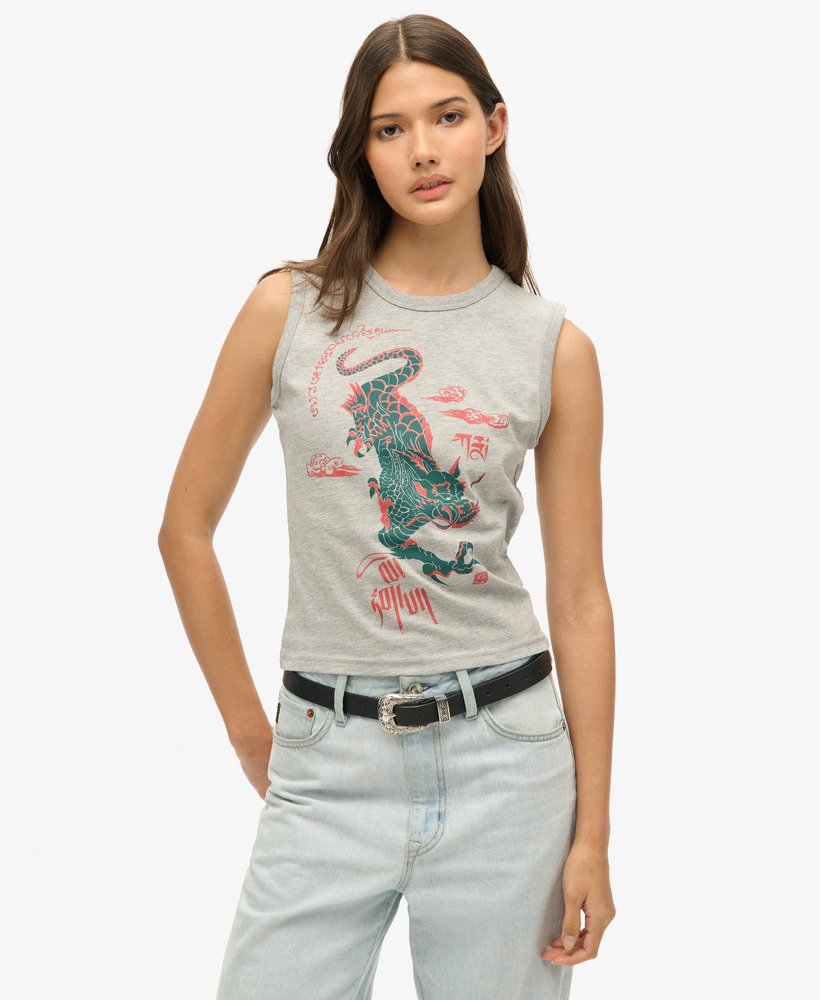 regata slim superdry x komodo kailash dragon na cor cinza mesclado.