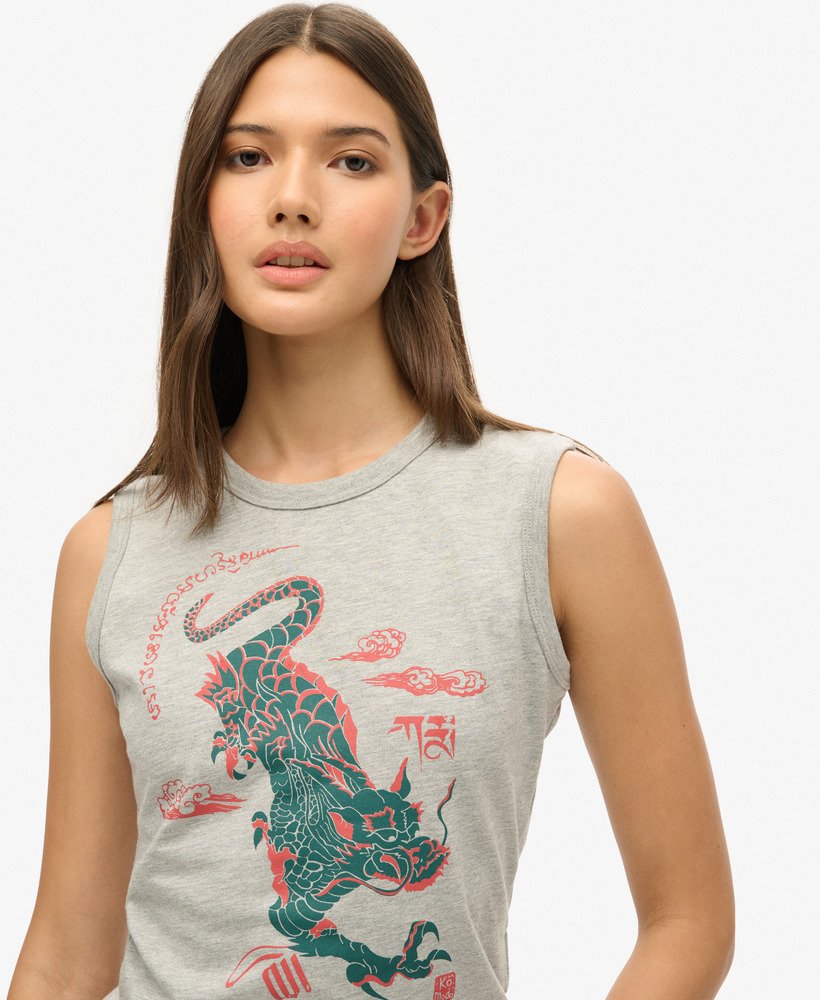 regata slim superdry x komodo kailash dragon na cor cinza mesclado.