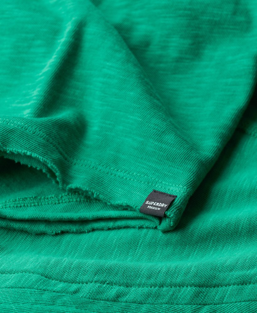 blusa de manga comprida em tecido french terry na cor verde drop kick.