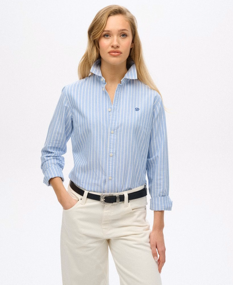 Camisa Oxford Slim de Manga Comprida