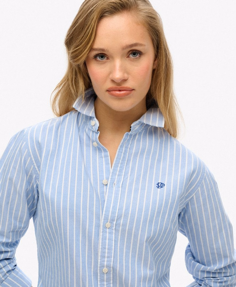 Camisa Oxford Slim de Manga Comprida